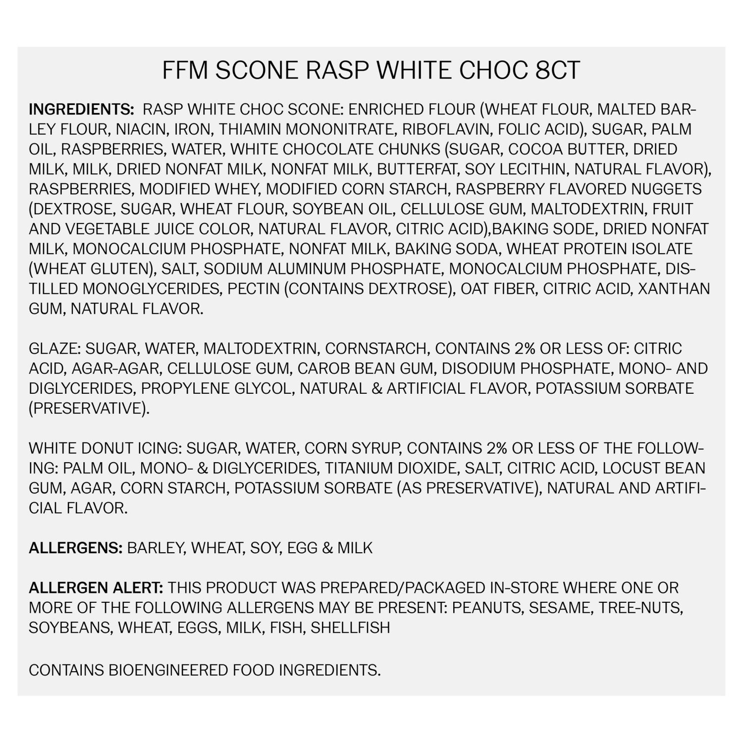 slide 2 of 4, Fresh from Meijer Scone, White Chocolate Raspberry, 8 ct., 15 oz., 8 ct; 15 oz