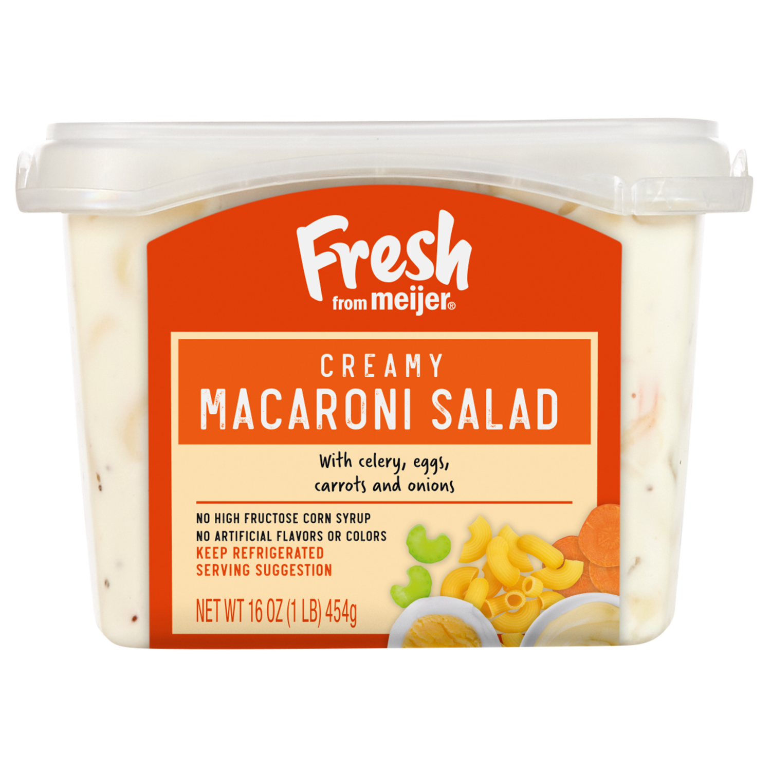 slide 1 of 4, Fresh from Meijer Creamy Macaroni Salad, 16 oz, 16 oz