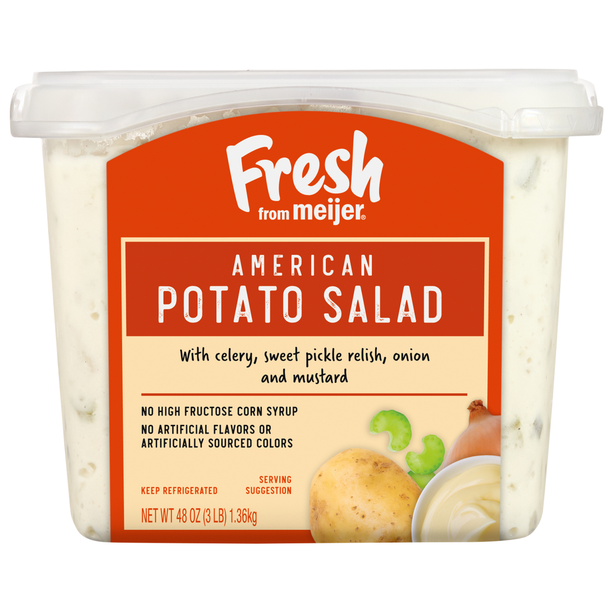 slide 1 of 13, Fresh from Meijer American Potato Salad, 48 oz, 48 oz