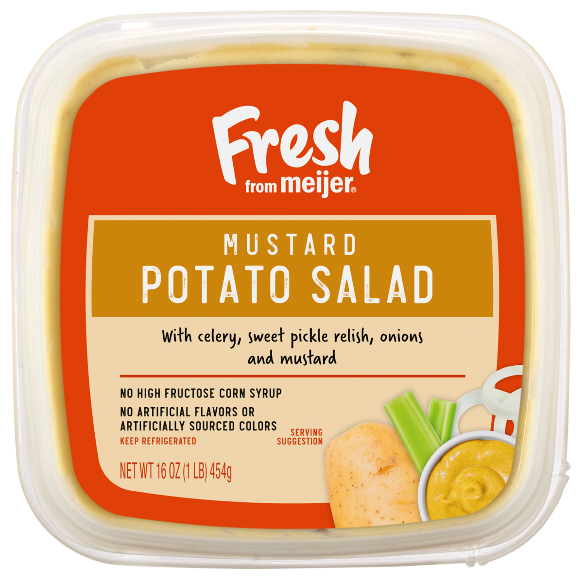 slide 5 of 13, Fresh from Meijer Mustard Potato Salad, 16 oz, 16 oz