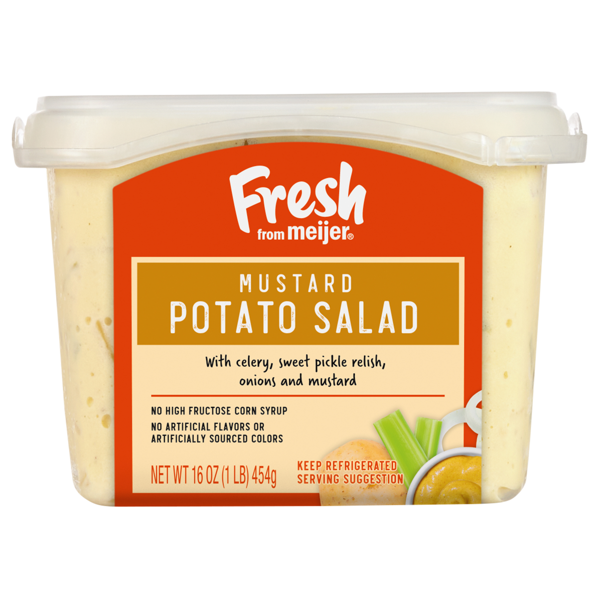 slide 1 of 13, Fresh from Meijer Mustard Potato Salad, 16 oz, 16 oz