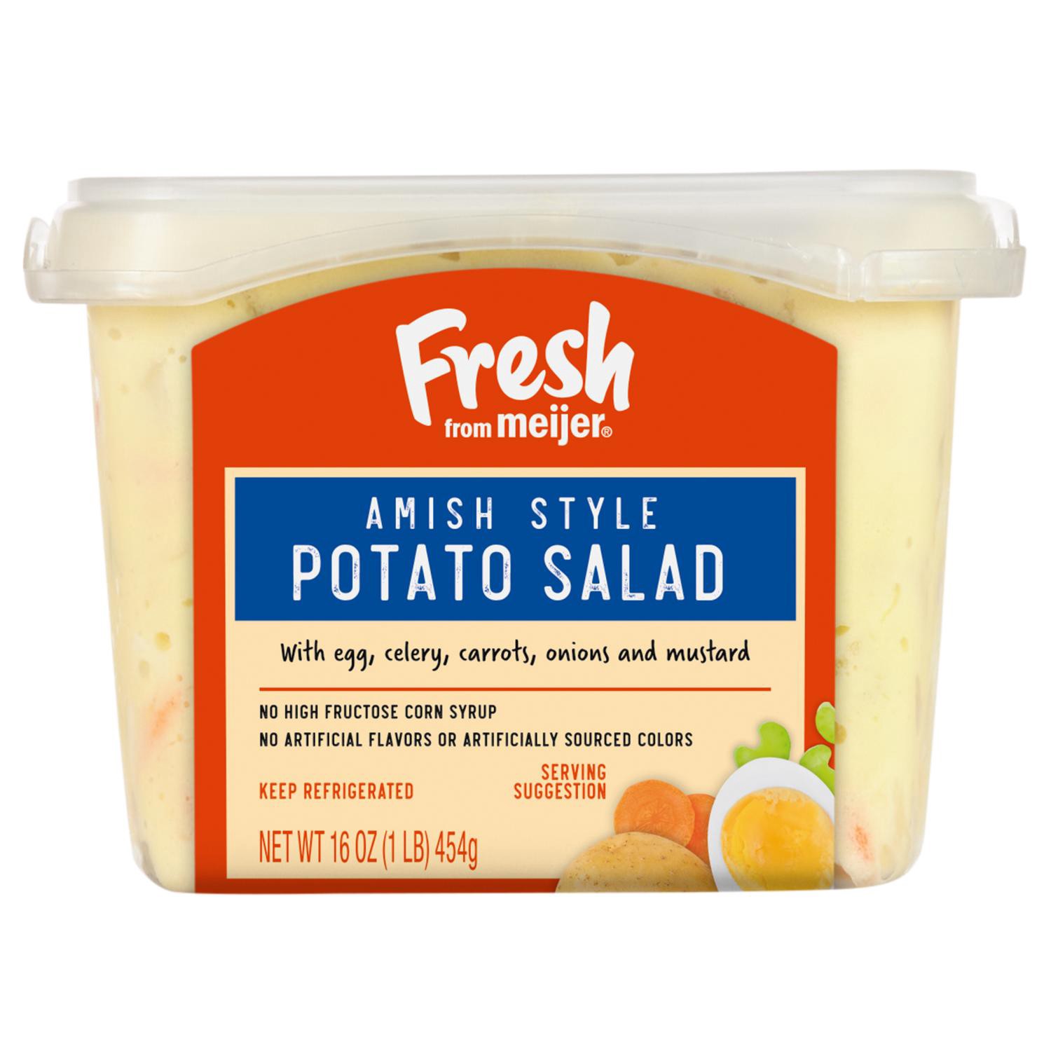 slide 1 of 4, Fresh From Meijer Amish Potato Salad, 16 Oz, 16 oz