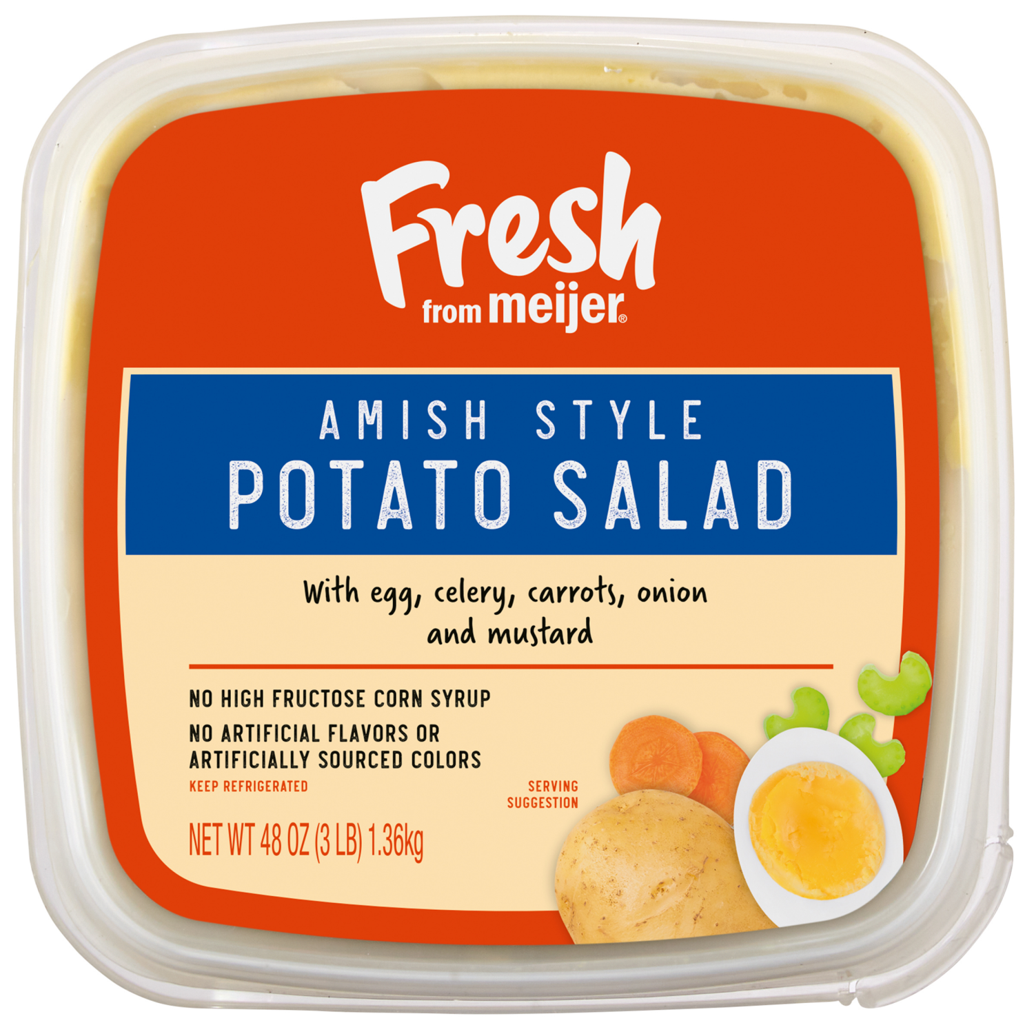 slide 4 of 4, Fresh from Meijer Amish Potato Salad, 48 oz, 3 lb