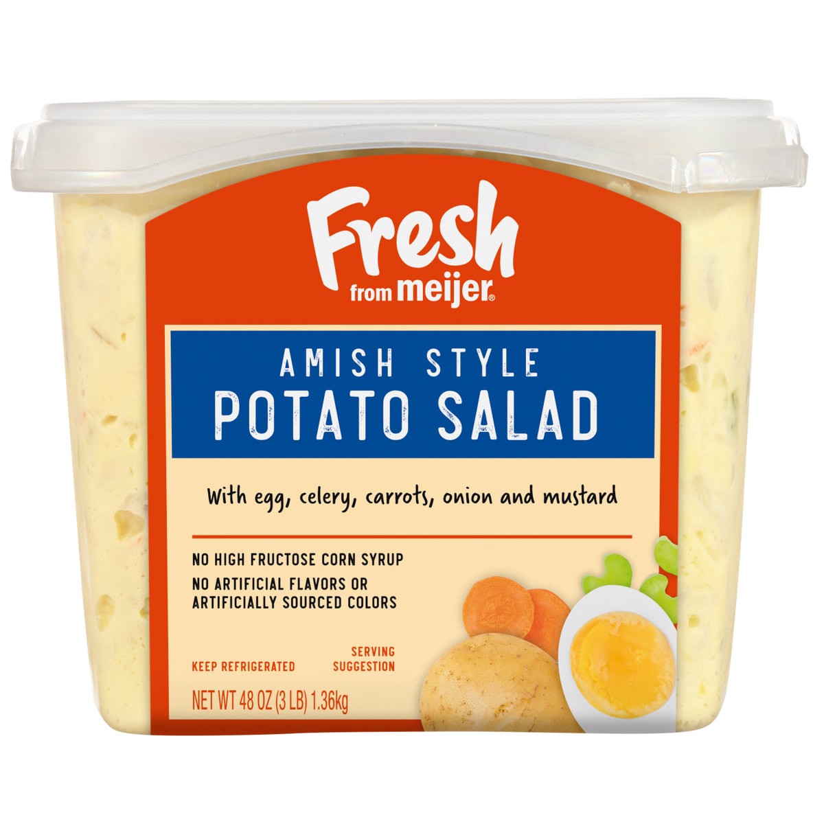 slide 1 of 13, Fresh from Meijer Amish Potato Salad, 48 oz