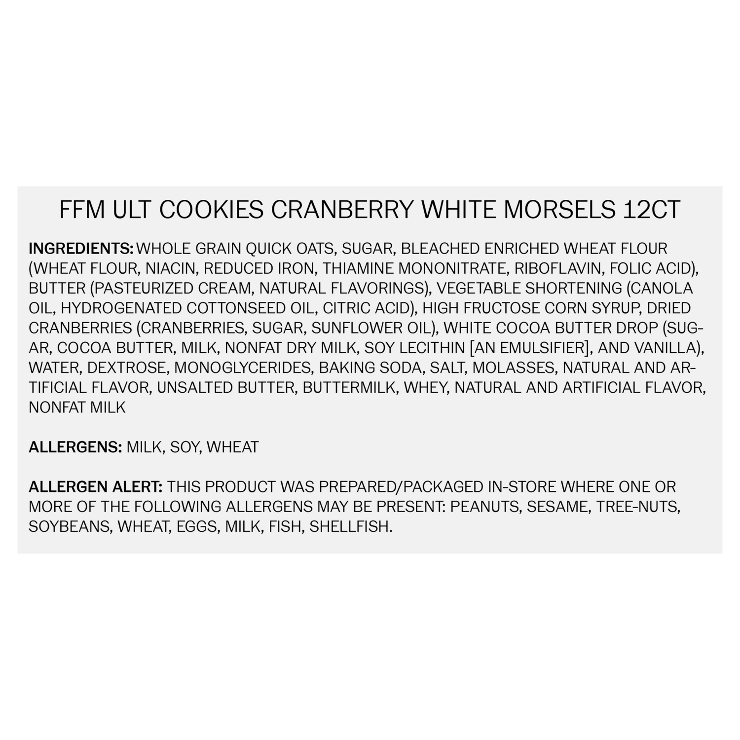 slide 2 of 4, Fresh from Meijer Ultimate Cranberry White Chocolate Cookies, 12 Count, 12 ct