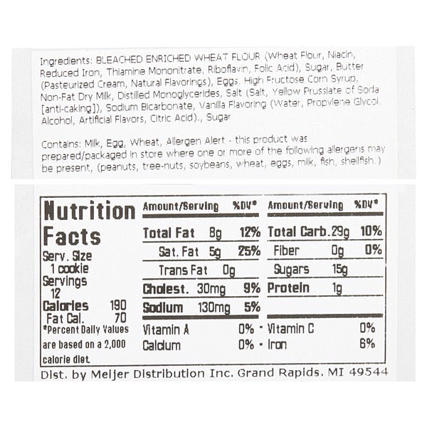 slide 9 of 13, Fresh from Meijer Ultimate Sugar Cookies, 12 ct