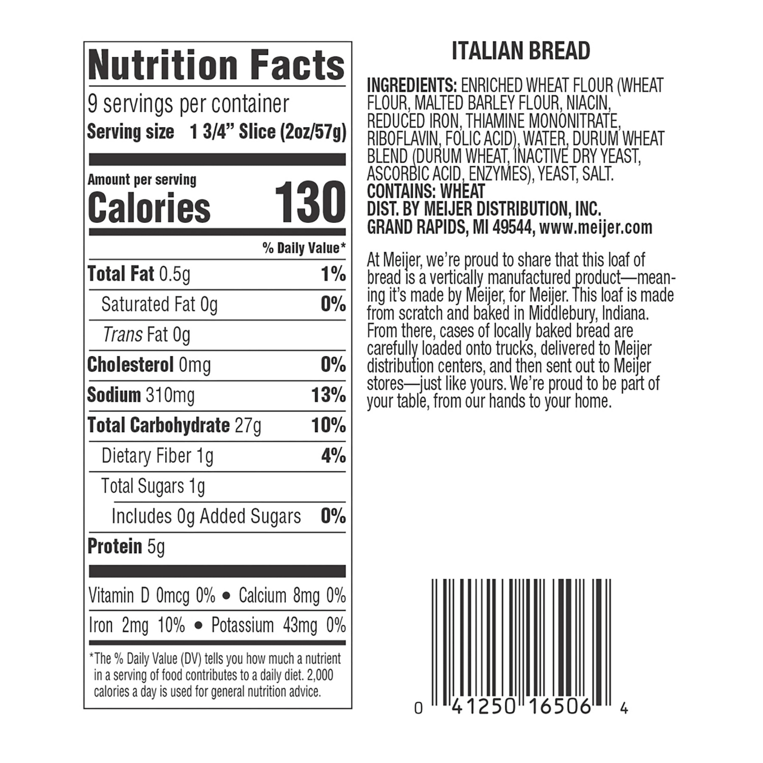 slide 2 of 4, Fresh from Meijer Italian Bread, 18 oz, 18 ct; 22 oz