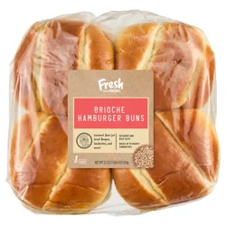 Fresh from Meijer Brioche Hamburger Buns, 8 Count