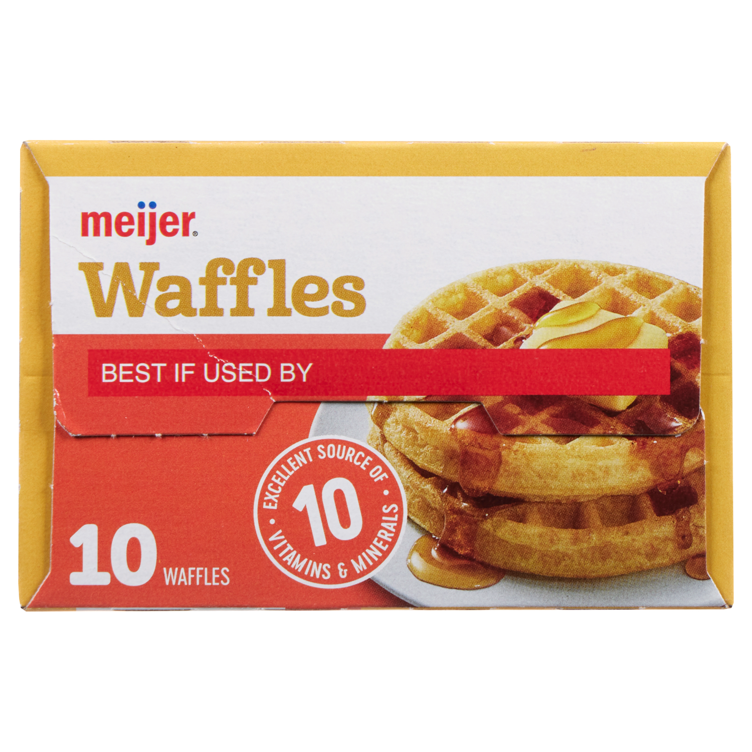 slide 2 of 4, Meijer Homestyle Frozen Waffles, 10 ct; 12.3 oz