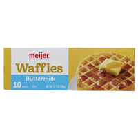 slide 8 of 21, Meijer Buttermilk Frozen Waffles, 10 ct, 12.3 oz
