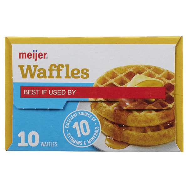 slide 14 of 21, Meijer Buttermilk Frozen Waffles, 10 ct, 12.3 oz