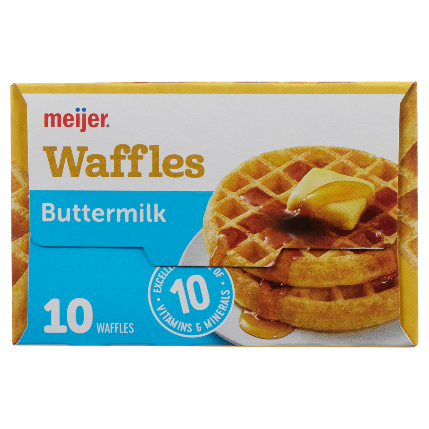 slide 5 of 6, Meijer Buttermilk Frozen Waffles, 10 ct; 12.3 oz