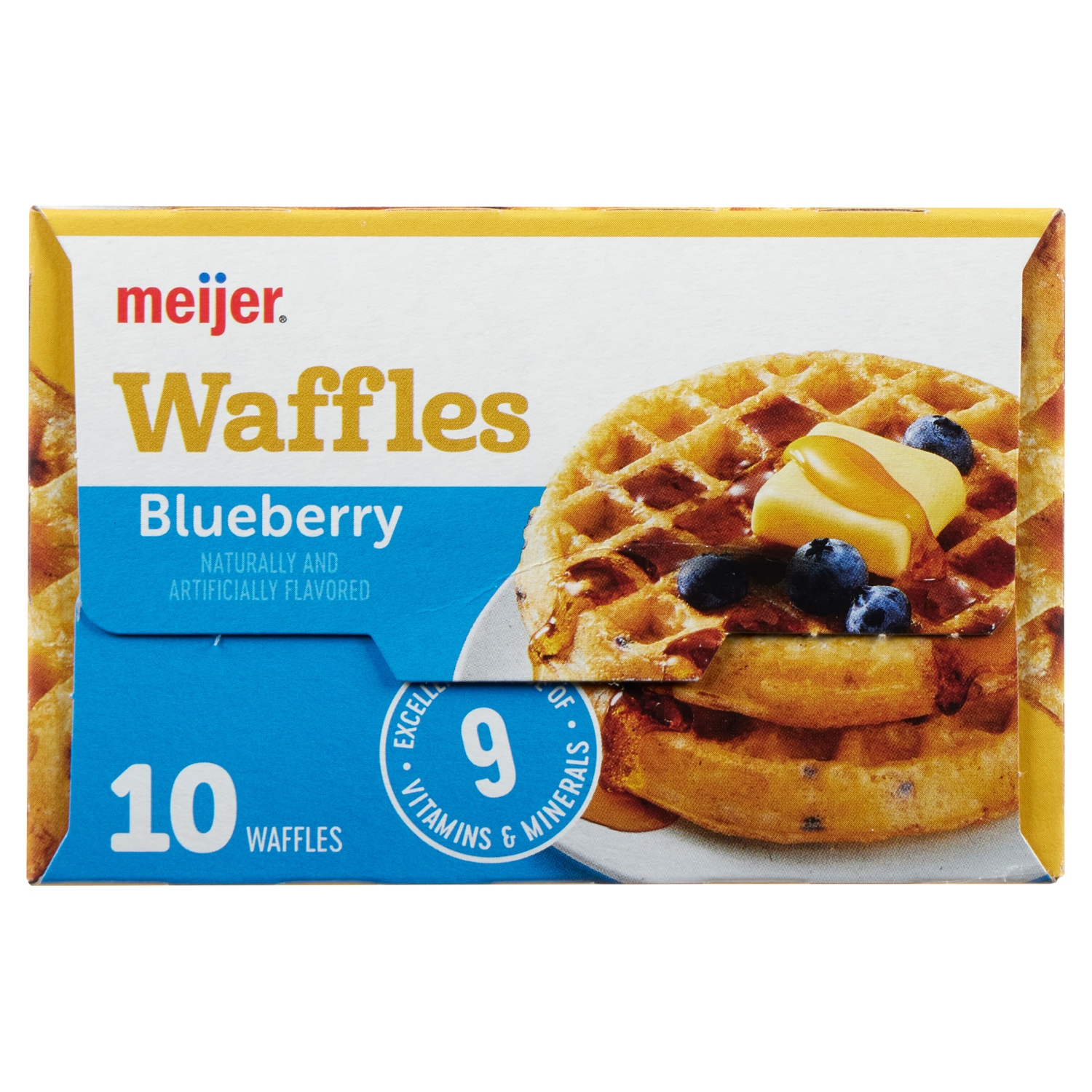 slide 3 of 4, Meijer Blueberry Waffle, 10 ct