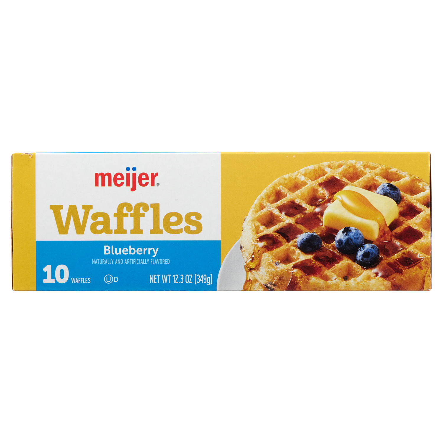 slide 4 of 4, Meijer Blueberry Waffle, 10 ct
