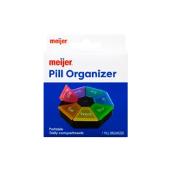 Meijer 7 Sided Medicine Organizer, 1 Ct