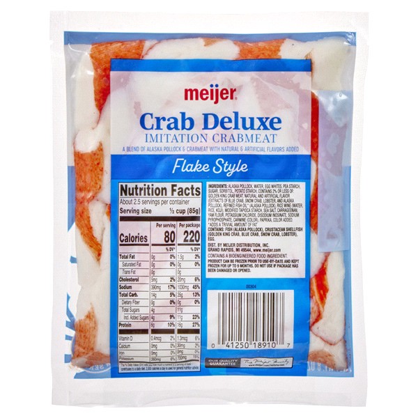 slide 4 of 9, Meijer Crab Deluxe Imitation Crabmeat Flakes, 8 oz