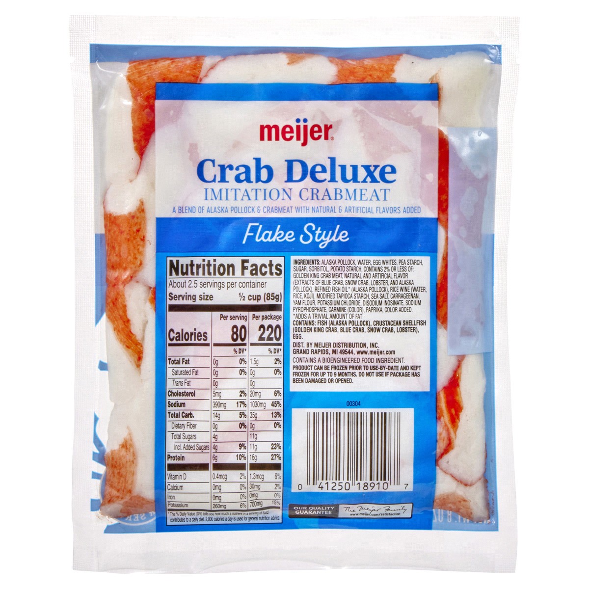 slide 5 of 9, Meijer Crab Deluxe Imitation Crabmeat Flakes, 8 oz