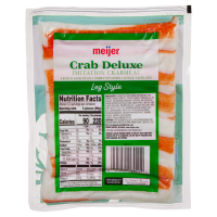 slide 3 of 9, Meijer Crab Deluxe Imitation Crabmeat Leg Style, 8 oz, 8 oz