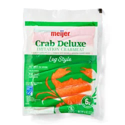 Meijer Crab Deluxe Imitation Crabmeat Leg Style, 8 Oz