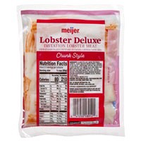 slide 3 of 9, Meijer Lobster Deluxe Imitation Lobster Meat Chunks, 8 oz, 8 oz