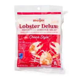 Meijer Lobster Deluxe Imitation Lobster Meat Chunks, 8 Oz