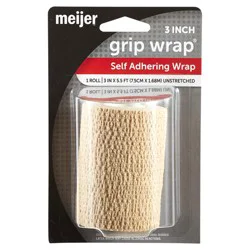 Meijer Self Grip Elastic Bandage, Maximum Support, Beige, 3"
