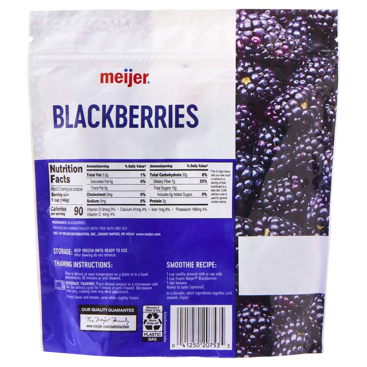 slide 2 of 2, Meijer Frozen Blackberries, 12 oz