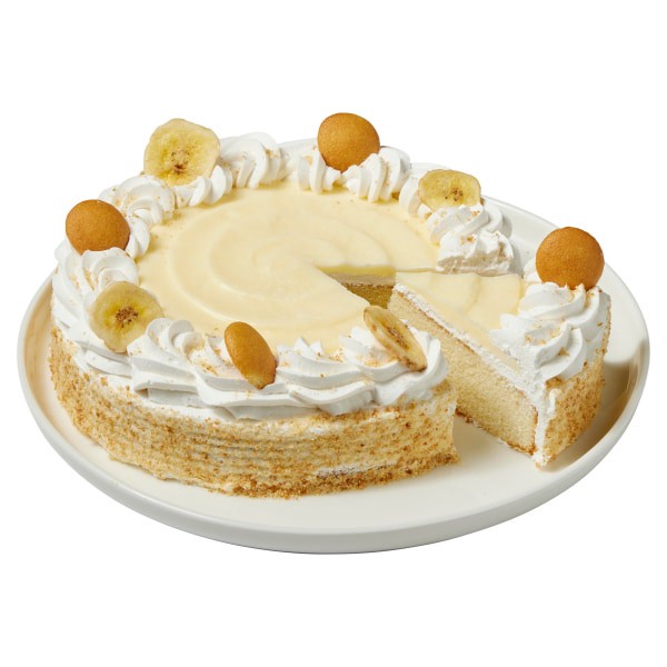 slide 14 of 17, Fresh from Meijer 8" Cake - Banana Creme Pie, 28.7 oz