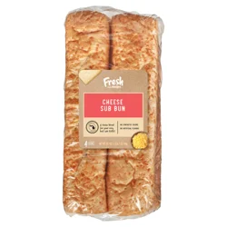 Fresh from Meijer Cheese Sub Rolls/Dinner Loaf, 4 Count