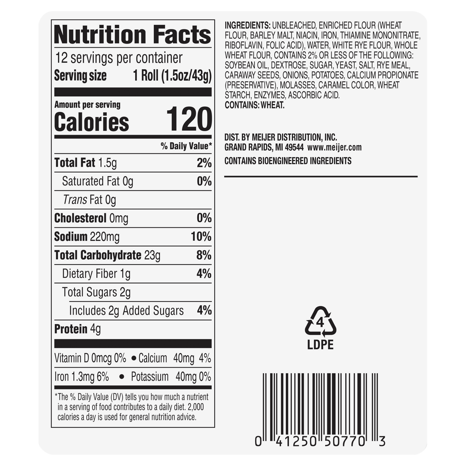 slide 3 of 3, Fresh from Meijer Assorted Dinner Rolls, 12ct., 18 oz