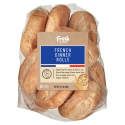 French Dinner Rolls, 10 Ct, 14.1 Oz