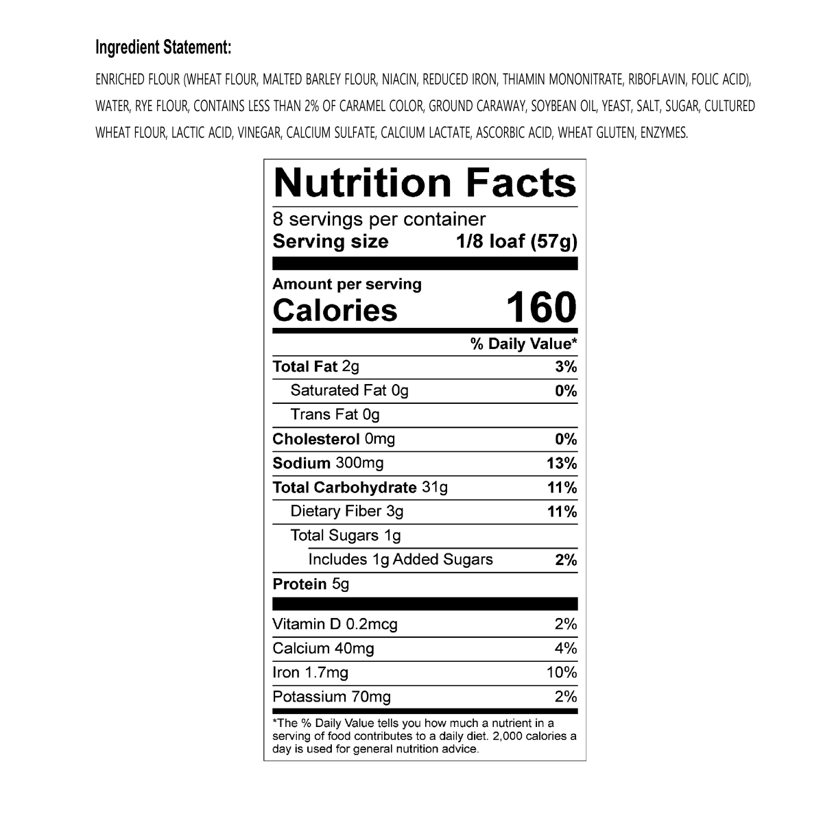 slide 2 of 4, Pumpernickel Rye Boule, 16 oz
