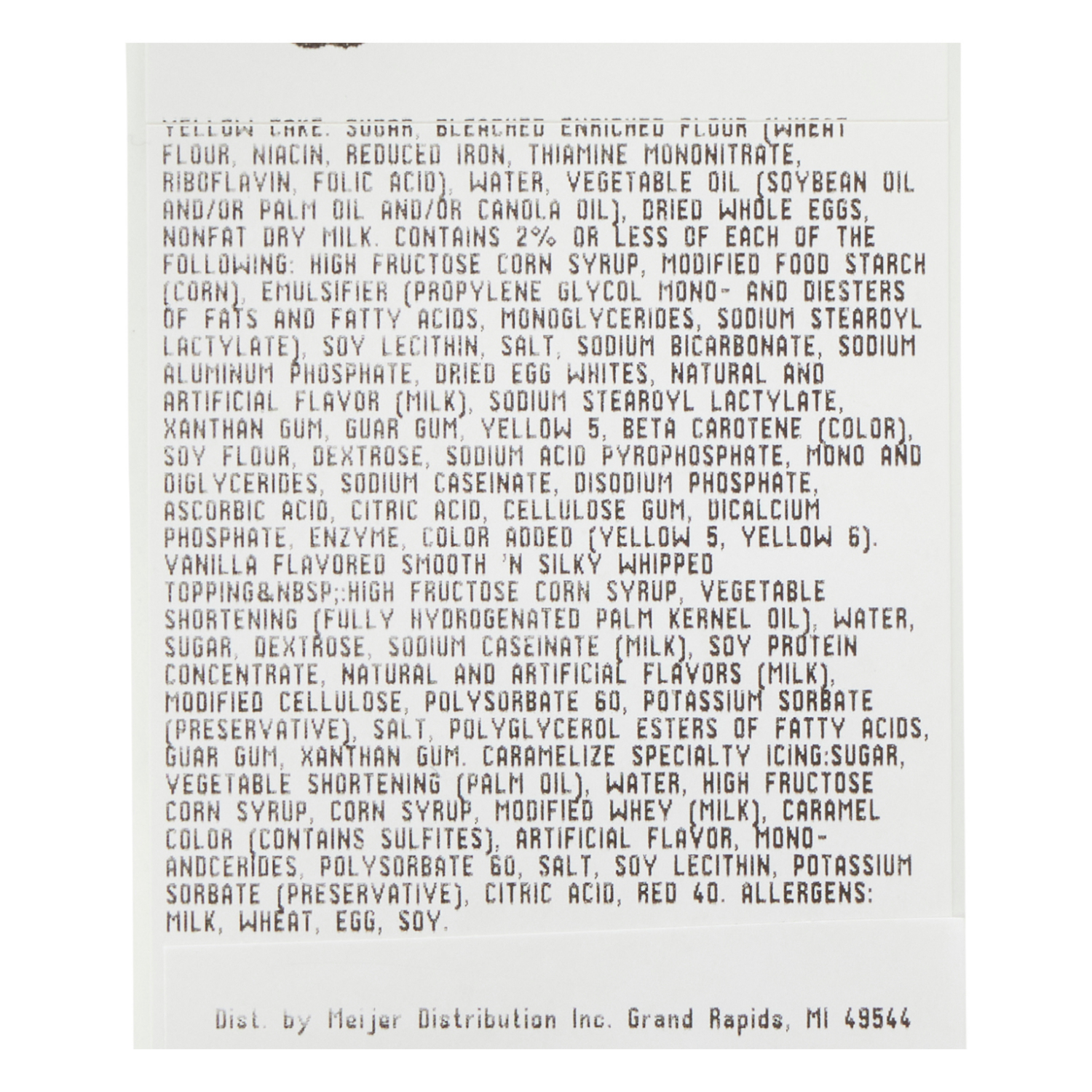 slide 3 of 5, Fresh From Meijer 8" Wave Cake Yellow W Carmel Icing, 8 in