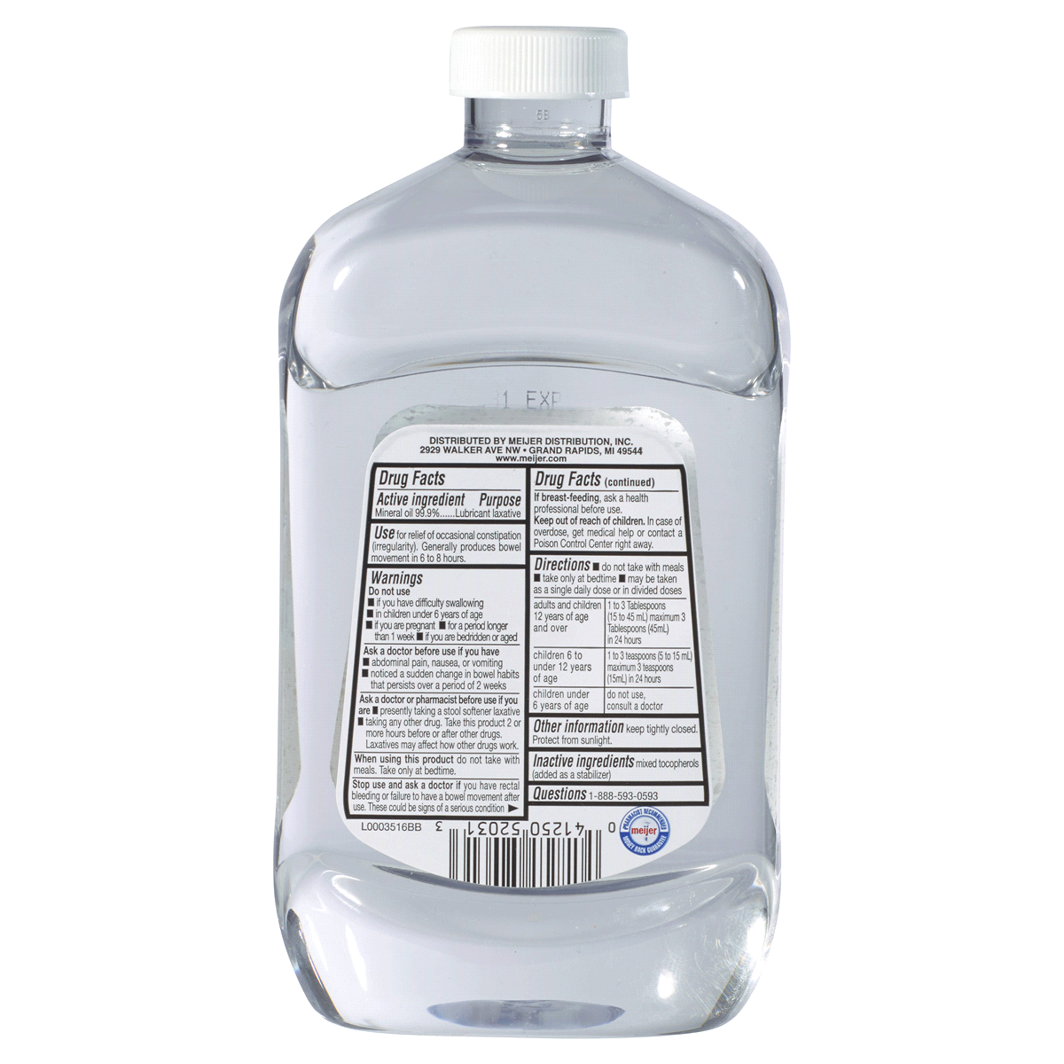 slide 2 of 2, Meijer Mineral Oil, 16 fl oz