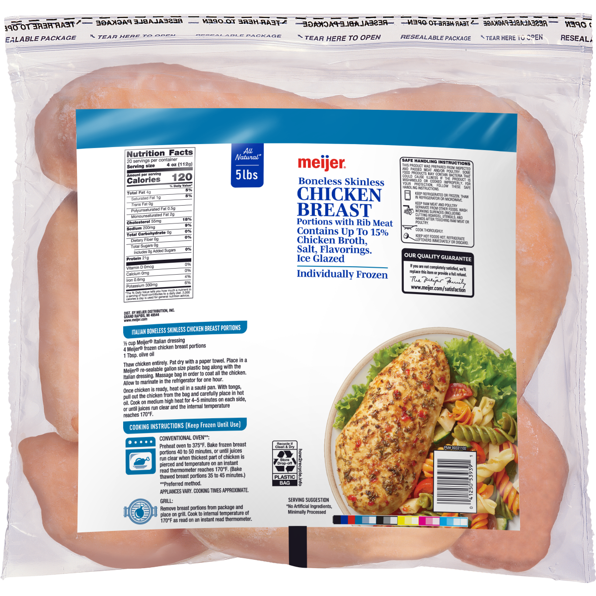 slide 13 of 17, Meijer Chicken Breasts, 80 oz, 80 oz