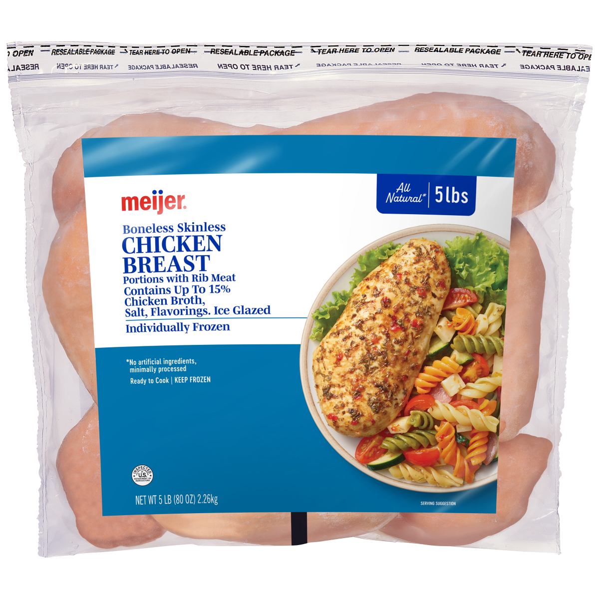 slide 1 of 9, Meijer Chicken Breasts, 80 oz, 80 oz