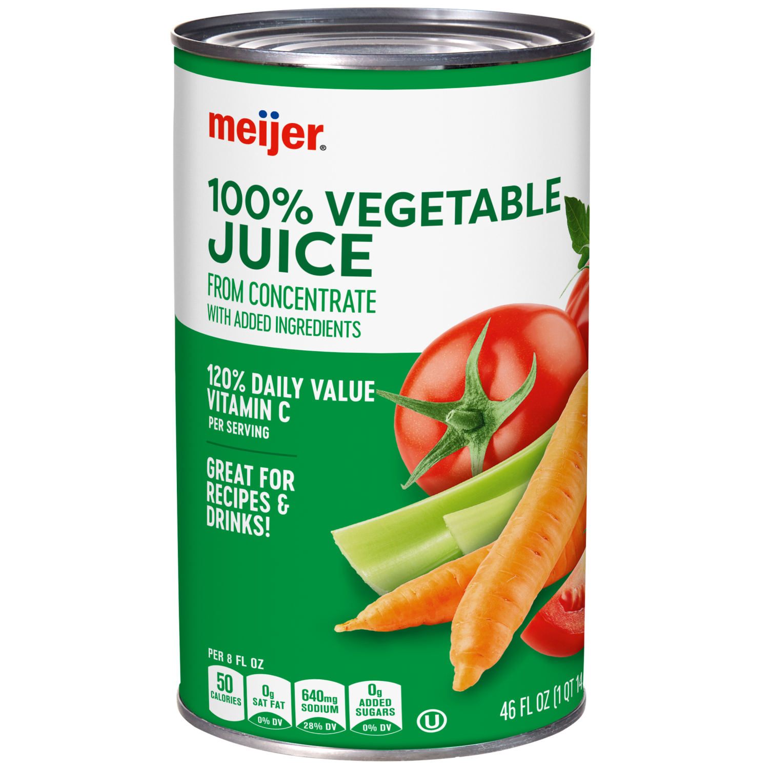slide 1 of 2, Meijer Canned Vegetable Juice - 46 oz, 46 oz
