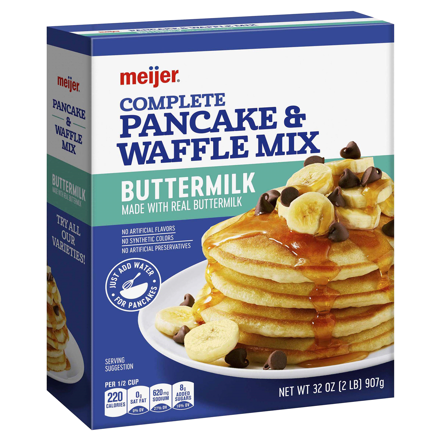 slide 4 of 5, Meijer Buttermilk Pancake & Waffle Mix, 32 oz