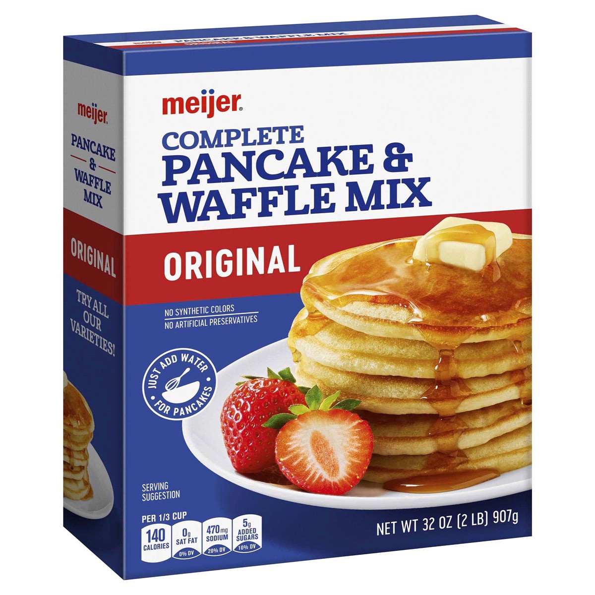 slide 5 of 5, Meijer Original Pancake Mix, 32 oz