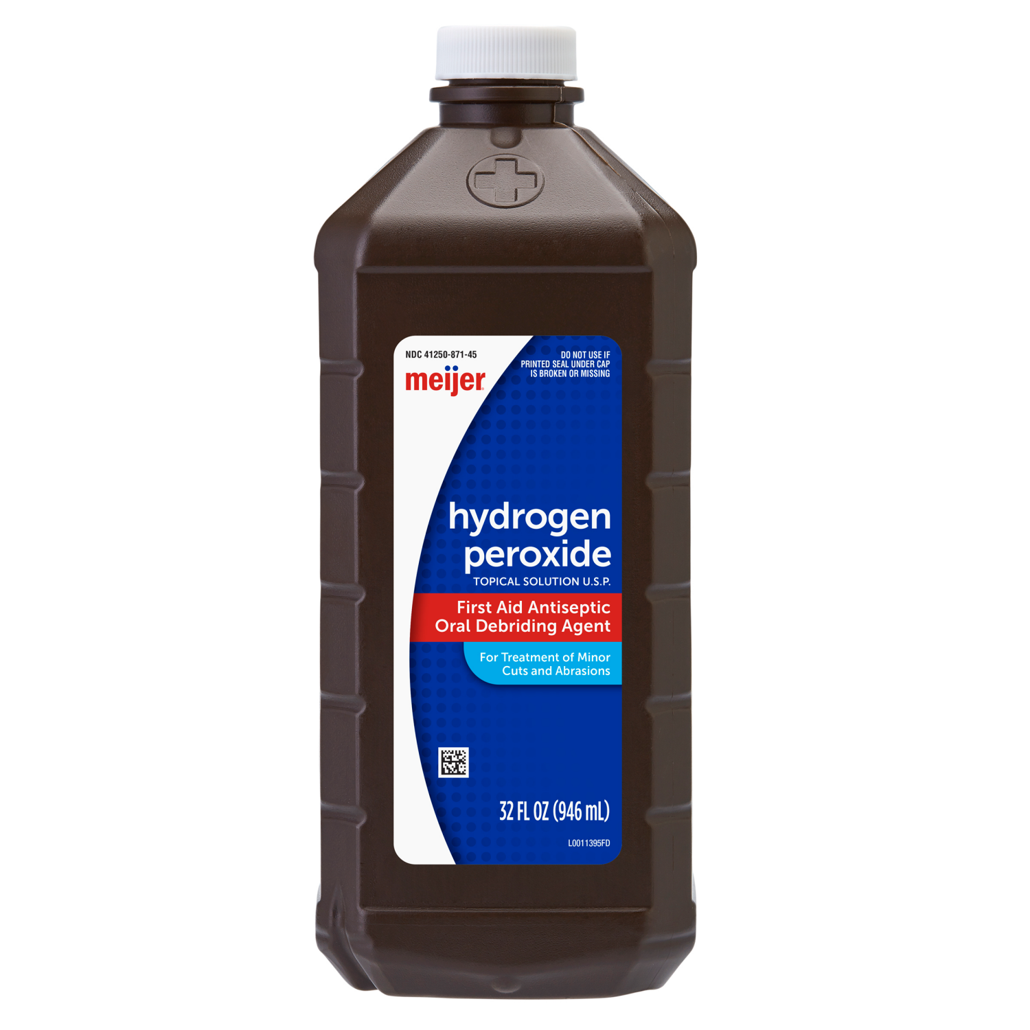 slide 1 of 2, Meijer Hydrogen Peroxide Topical Solution USP, 32 oz