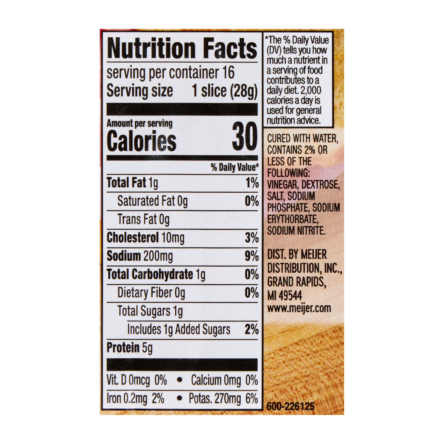 slide 3 of 3, Meijer Cooked Ham Lunchmeat, 16 oz