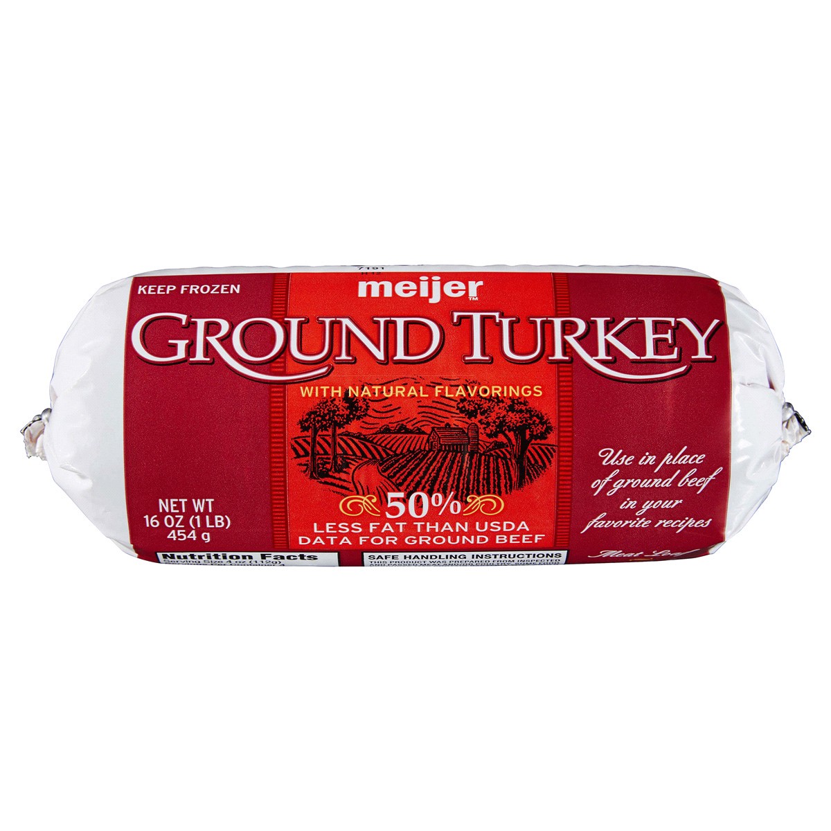 slide 1 of 1, Meijer Frozen Ground Turkey, 16 oz, 16 oz