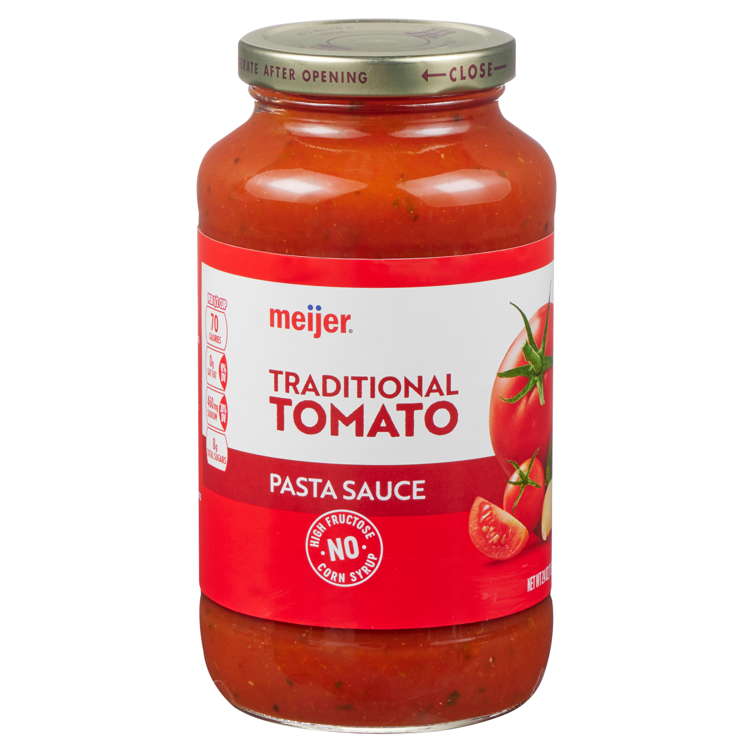 slide 3 of 3, Meijer Traditional Tomato Sauce, 24 oz