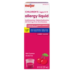 Meijer Children's Allergy Liquid, Cherry Flavor