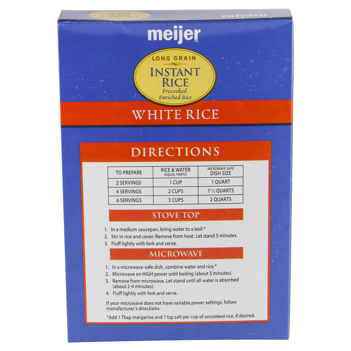 slide 4 of 6, Meijer Instant Long Grain White Rice, 14 oz