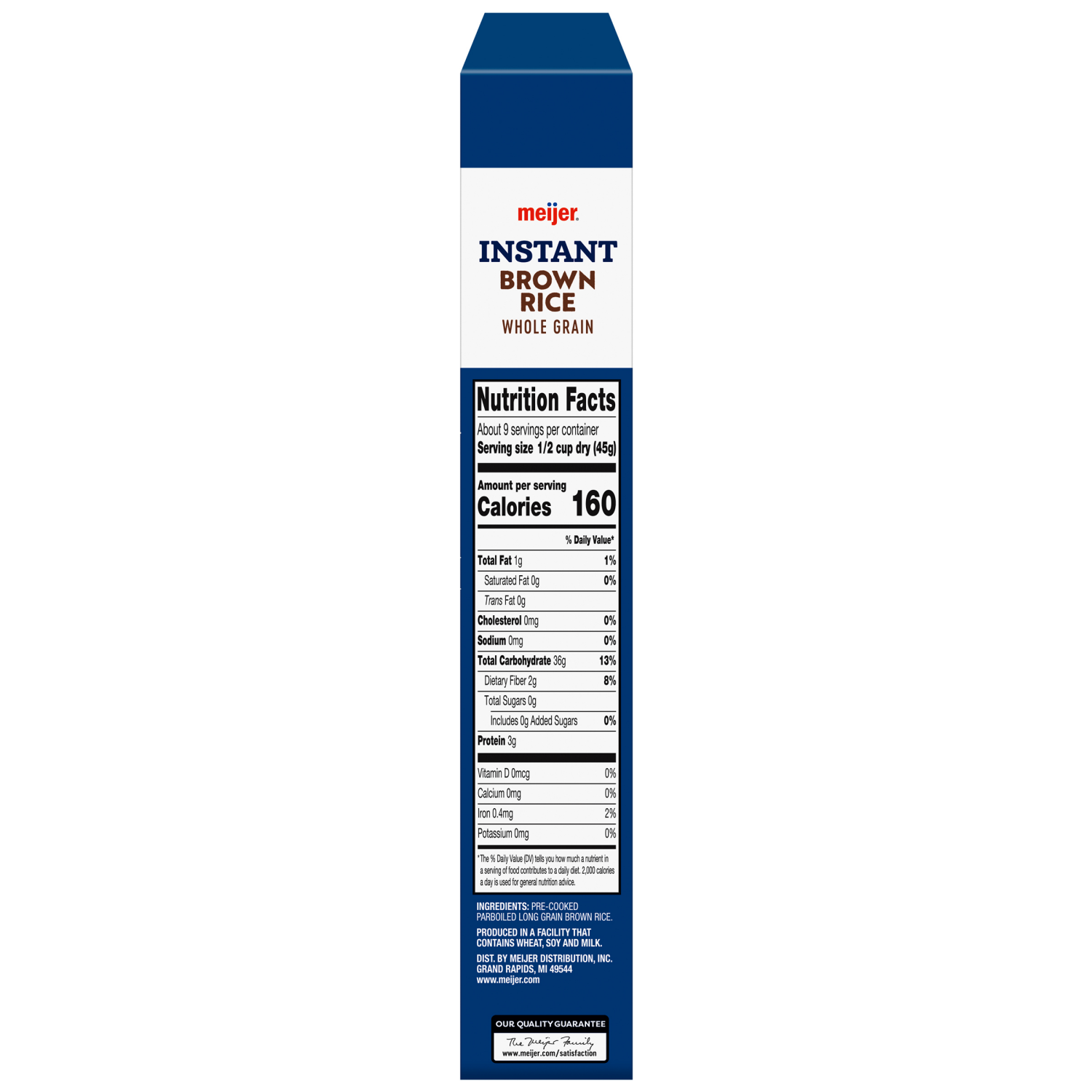 slide 3 of 5, Meijer Instant Whole Grain Brown Rice, 14 oz
