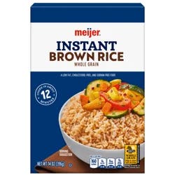 Meijer Instant Whole Grain Brown Rice