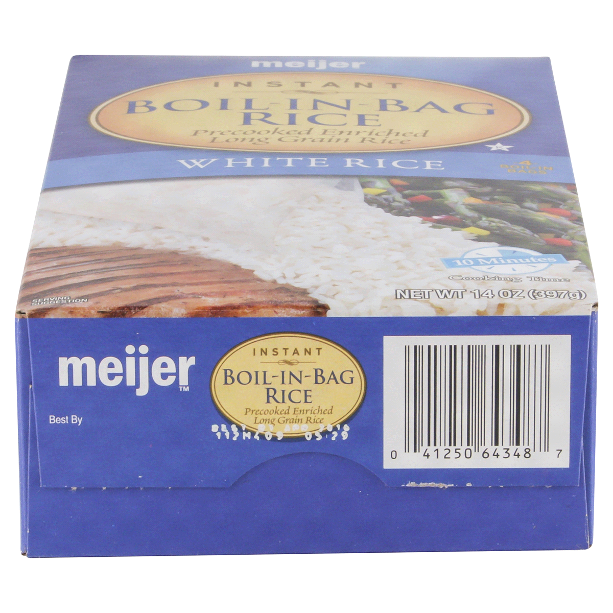 slide 4 of 6, Meijer Instant Boil in Bag White Rice, 14 oz