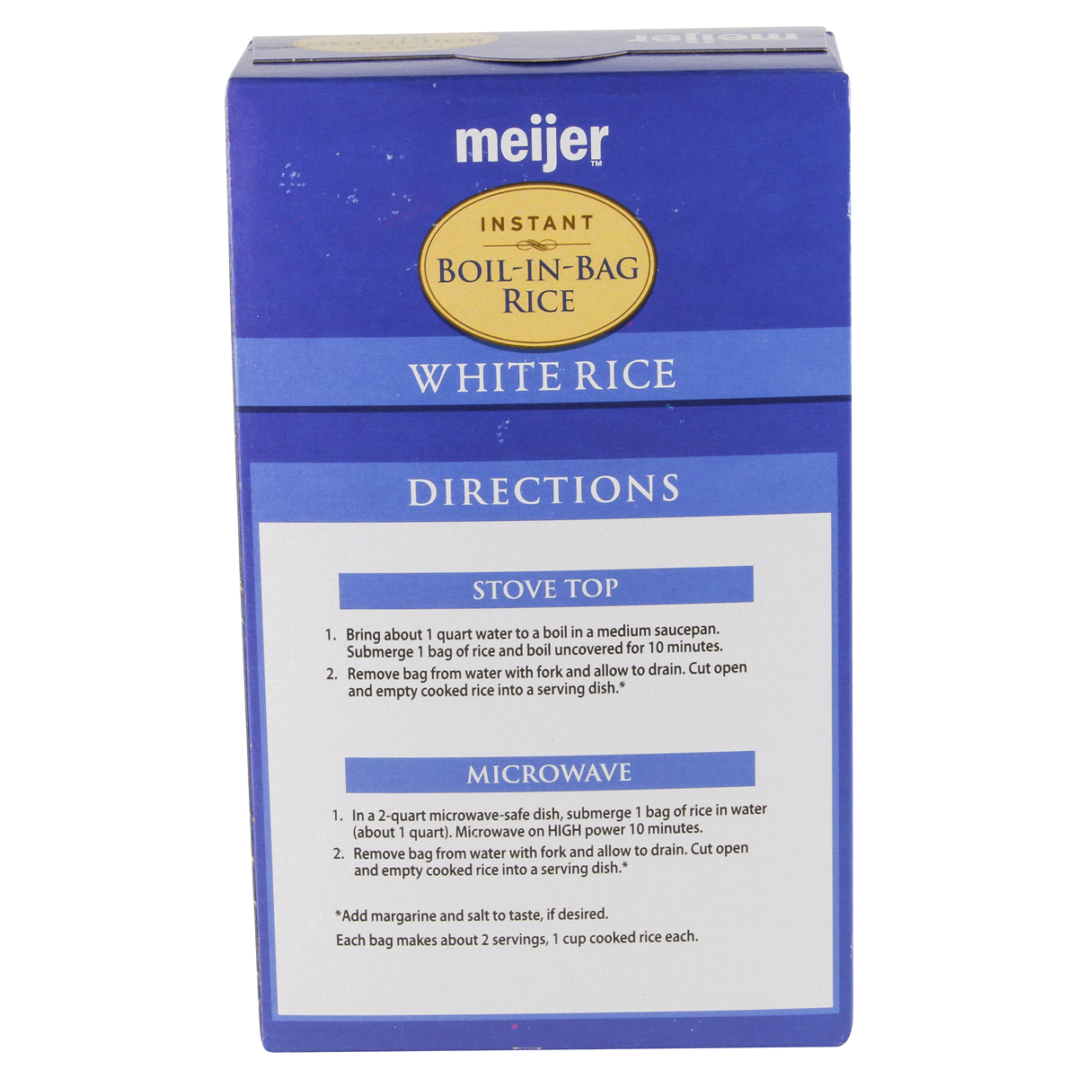 slide 5 of 6, Meijer Instant Boil in Bag White Rice, 14 oz