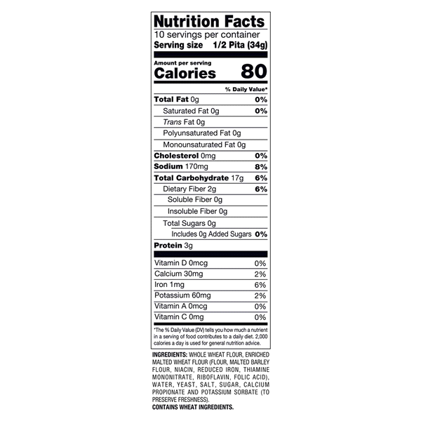 Meijer Wheat Pocket Pita Bread 5 ct Shipt